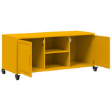 TV Cabinet Mustard Yellow 100.5x39x43.5 cm Steel 846665