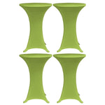 Stretch Table Cover 4 pcs 80 cm Green 279089