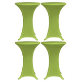 Stretch Table Cover 4 pcs 80 cm Green 279089