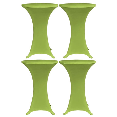 Stretch Table Cover 4 pcs 80 cm Green 279089