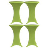 Stretch Table Cover 4 pcs 80 cm Green 279089