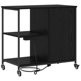 Cabinet with Charging Station Black Oak 76 x 41 x 72 cm 859835