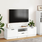 811448 TV Cabinet White 140x35x40 cm Engineered Wood