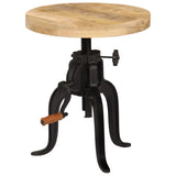 Side Table 45x cm Solid Mango Wood and Cast Iron 247587