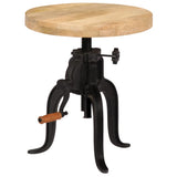 Side Table 45x cm Solid Mango Wood and Cast Iron 247587