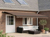 Retractable Awning Taupe 450 x 350 cm Polyester and Aluminium 3426281