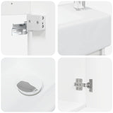 Bathroom Vanity Unit with Tap White 45.5 x 25.5 x 84 cm 889491