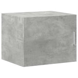 Slim Storage Cabinet Concrete Grey 50x42.5x225 cm Engineered Wood 3281311