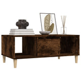 Coffee Table Smoked Oak 90x50x36,5 cm Engineered Wood 821065
