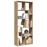 Room Divider Bookcase Artisan Oak 67x25x161.5 cm Engineered Wood 858083