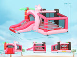 Inflatable Bounce House for Kids with Slide, Ball Pit, Basketball Hoop and Blower for Indoor Outdoor T3398P552622