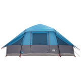 Family Tent with Rainfly Water-resistant 6-Person Blue 42042203