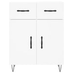 Highboard White 69.5x34x180 cm Engineered Wood 3198561
