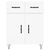 Highboard White 69.5x34x180 cm Engineered Wood 3198561
