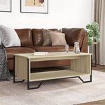 ZNTS Coffee Table Sonoma Oak 100x51x40 cm Engineered Wood 848480