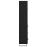 Highboard with Drawer 2 pcs Black Oak 69.5 x 34 x 180 cm 3416145