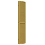 Room Divider 6 Panels Brown Solid Wood Paulownia 358828