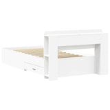 Bed Frame with Storage White 80 x 200 cm Engineered Wood 3433708