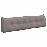 Back Pillow Taupe 180 x 24 x 50 cm Fabric 42014563