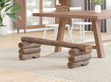 Bench Natural 110 x 30 x 34 cm Solid Teak Wood 42012361