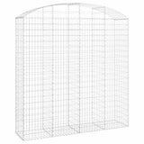 Arched Gabion Basket 200x50x200/220 cm Galvanised Iron 153480