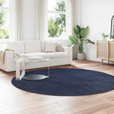 Shaggy Rug High Pile NAVARRA Navy 240x240 cm Polyester 4102931