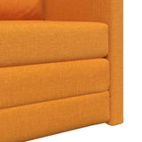 Sofa Bed Dark Yellow 74 x 77 x 81 cm Fabric 4106629