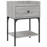 ZNTS Bedside Tables 2 pcs Grey Sonoma 40.5x31x60 cm Engineered Wood 825900