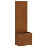 Garden Privacy Screen Rusty 50 x 32 x 150 cm Weathering steel 876447