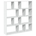 Book Cabinet White 132x29x141.5 cm Engineered Wood 3310307