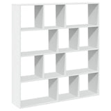 Book Cabinet White 132x29x141.5 cm Engineered Wood 3310307