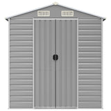 Garden Shed Light grey Galvanised steel Large Garden Shed 3188248