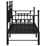 Daybed Frame Black 75 x 190 cm Steel 42002663
