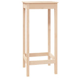 Bar Table 50x50x110 cm Solid Wood Pine 833263