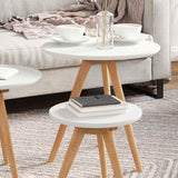 Coffee Table 3 pcs Brown Solid Walnut Wood 42009908