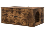 Cat House Smoked Oak 85 x 55 x 50 cm Engineered Wood 8000730