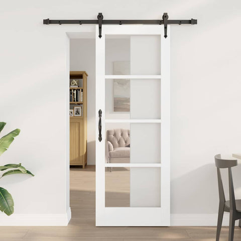 Sliding Door Manual ORKDAL White 73.5 x 198.5 cm Wood and metal 3332436