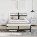 Bed Frame without Mattress Sonoma Oak 120x200 cm Engineered Wood 4106942