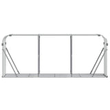 Log Holder Silver 234x45x100 cm Galvanised Steel 364595