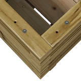 Garden Planter 40x40x49.5 cm Impregnated Wood Pine 3282513