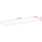 Table Top 160x40x3.8 cm Rectangular Solid Wood Acacia Live Edge 370304