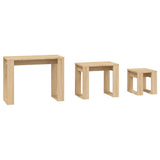 808606 Nesting Tables 3 pcs Sonoma Oak Engineered Wood