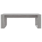 Coffee Table Grey Sonoma 102x50x35 cm Engineered Wood 823364