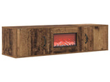 Electric Fireplace Old Wood 110 x 30 x 36.5 cm Engineered wood 8021029