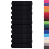 Hand Towels "FROGN" 10 pcs Black 50x100 cm 360 gsm 136952