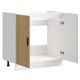 Sink Base Cabinet "Porto" Sonoma Oak 80x46x81.5 cm Engineered Wood 853930