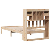 Bookcase Bed without Mattress 90x200cm Solid Wood Pine 3322595