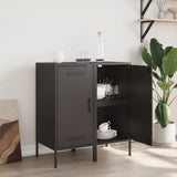 Sideboards 2 pcs Black 36x39x79 cm Steel 843013