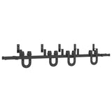 Sliding Door Hardware Kit 200 cm Steel Black 3295734