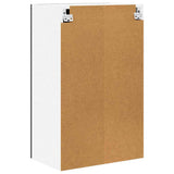 Hanging Cabinet with Door Black Oak and White 50 x 31 x 80 cm 884267